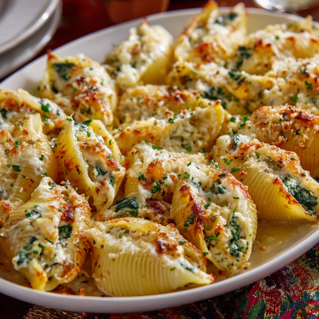 Spinach and Ricotta Stuffed Shells: A Tasty Delight!