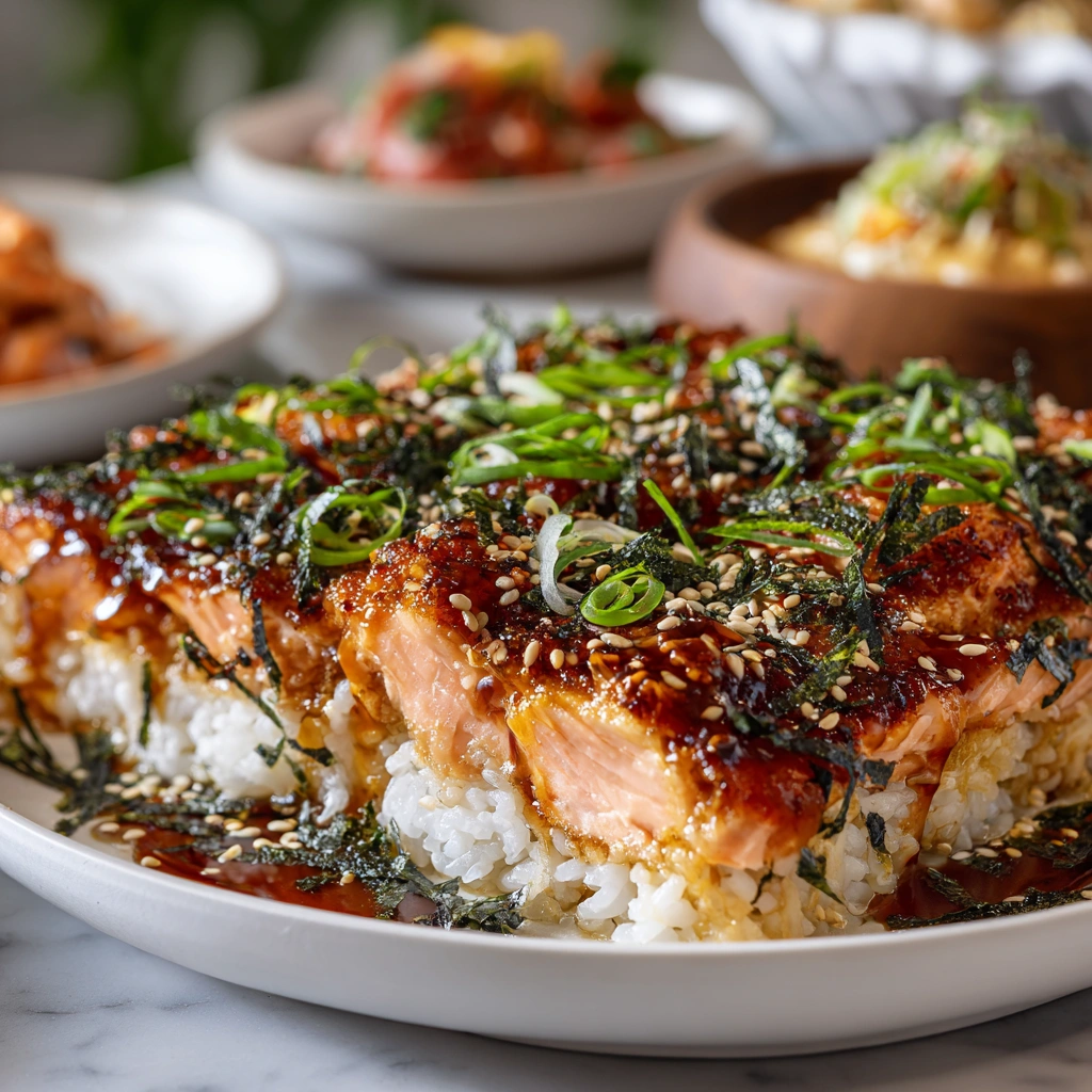 Teriyaki Salmon Sushi Bake: A Delectable Delight Awaits!