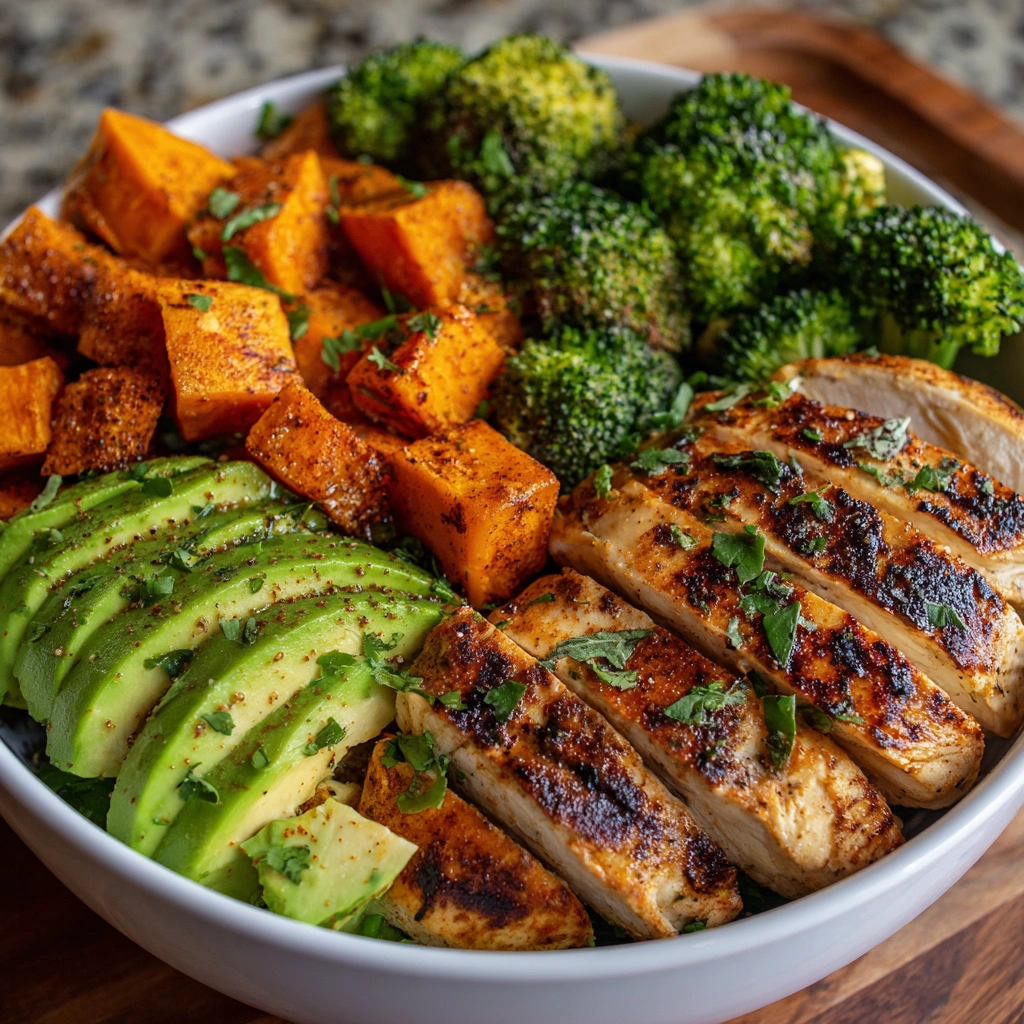 Grilled Chicken &amp; Sweet Potato Bowl: A Healthy Delight!