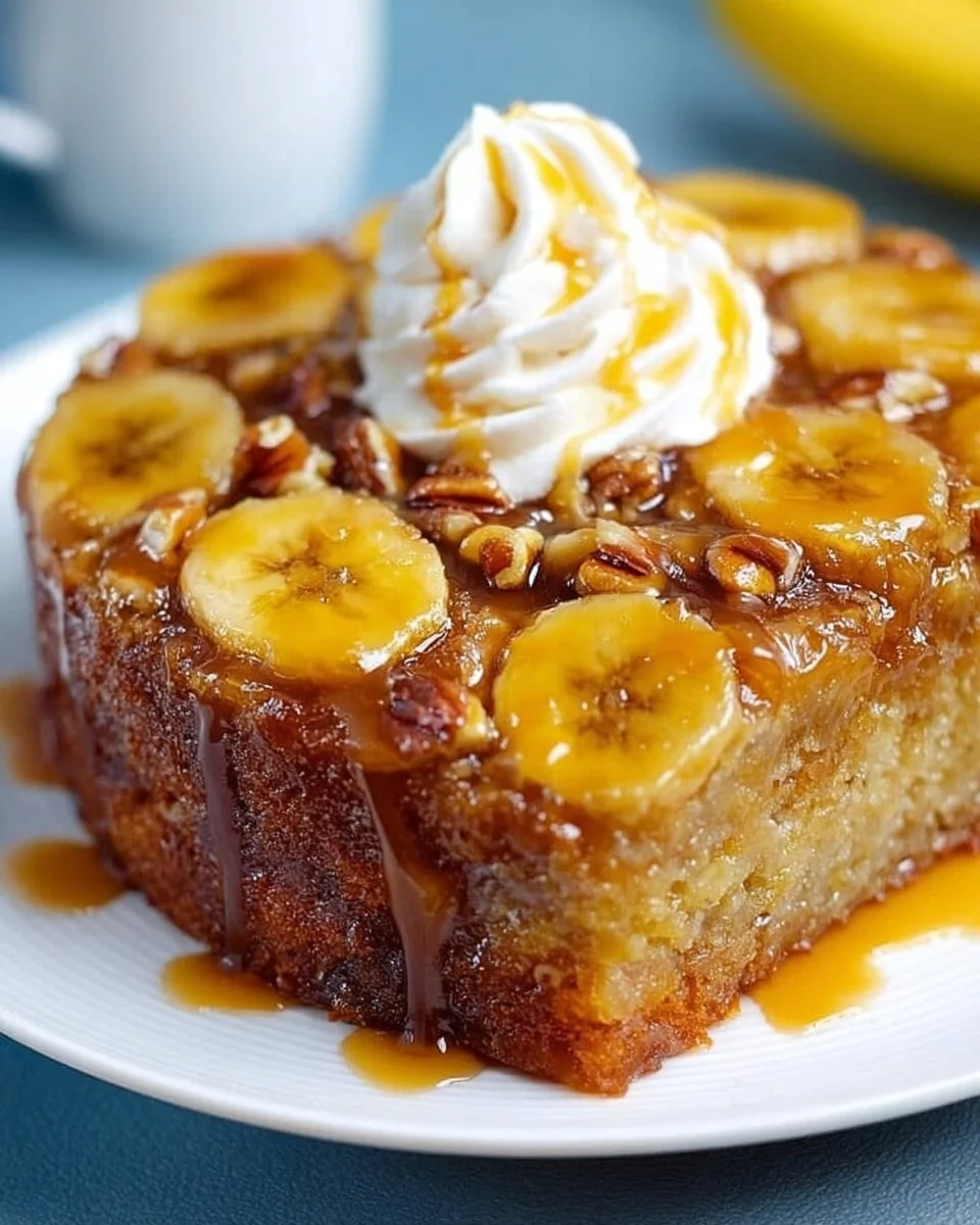 Banana Upside Down Cake Recipe
