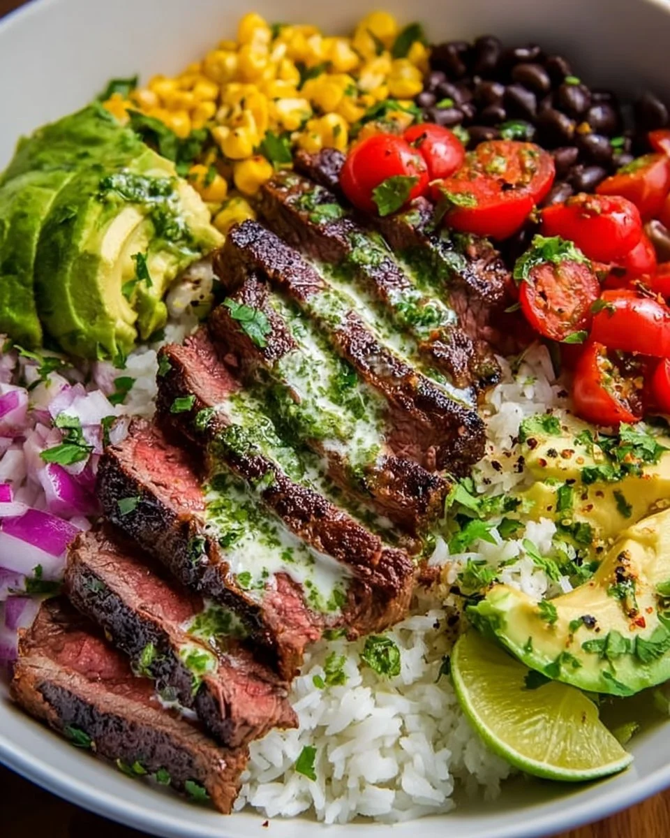 Cilantro Lime Steak Bowls