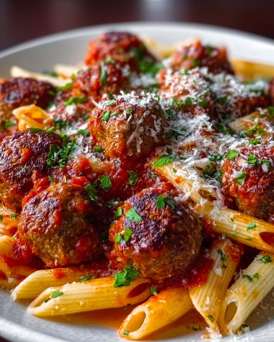 Dump and Bake Meatball Casserole