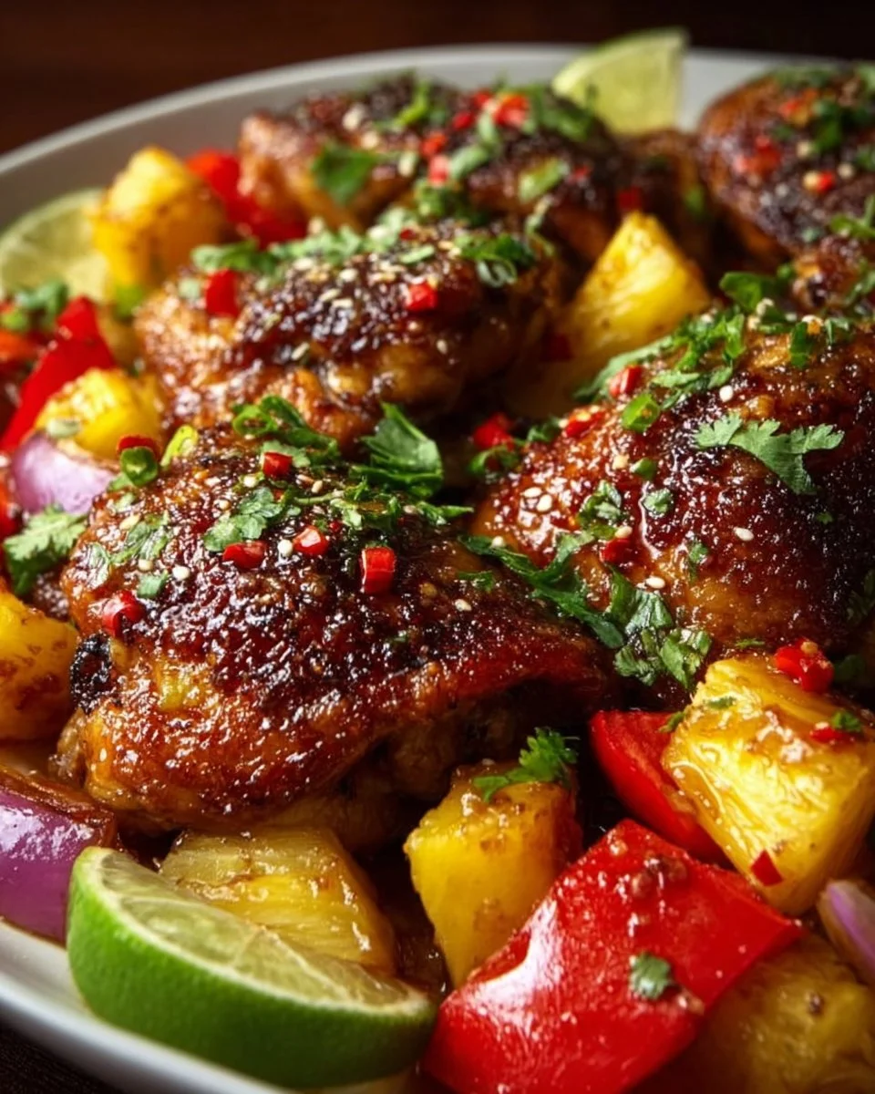 Hawaiian Chicken Sheet Pan