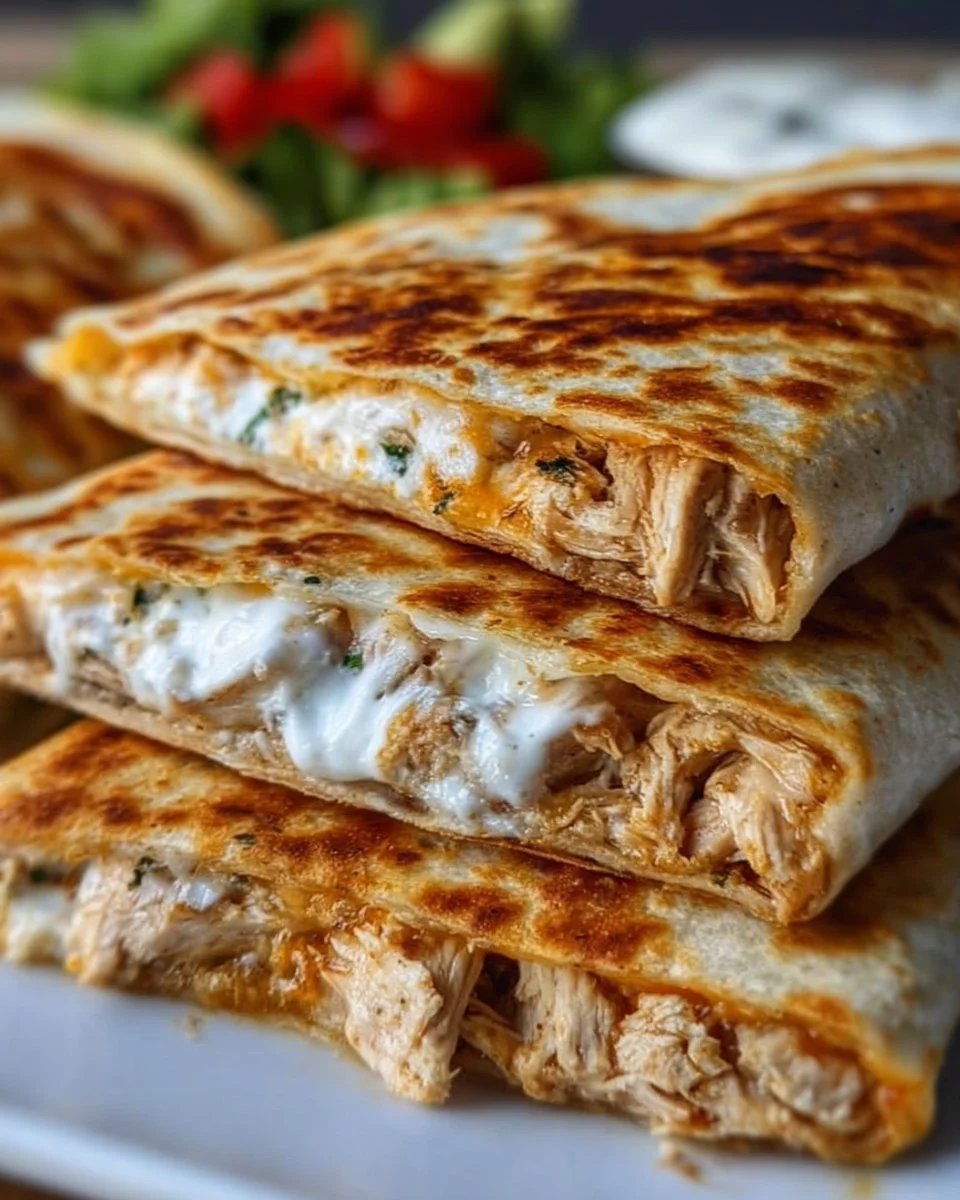 High-Protein Chicken Ranch Quesadilla