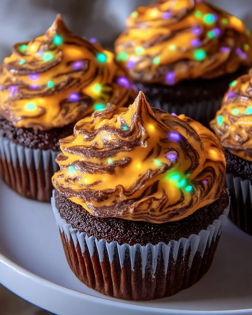 Midnight Glow Cupcakes