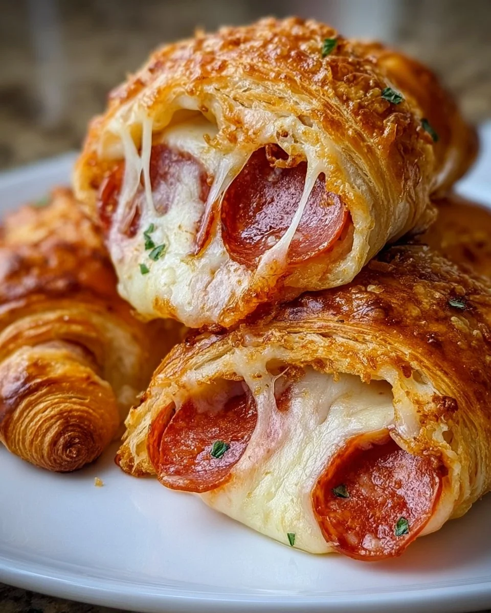Mozzarella Pepperoni Croissant Rolls