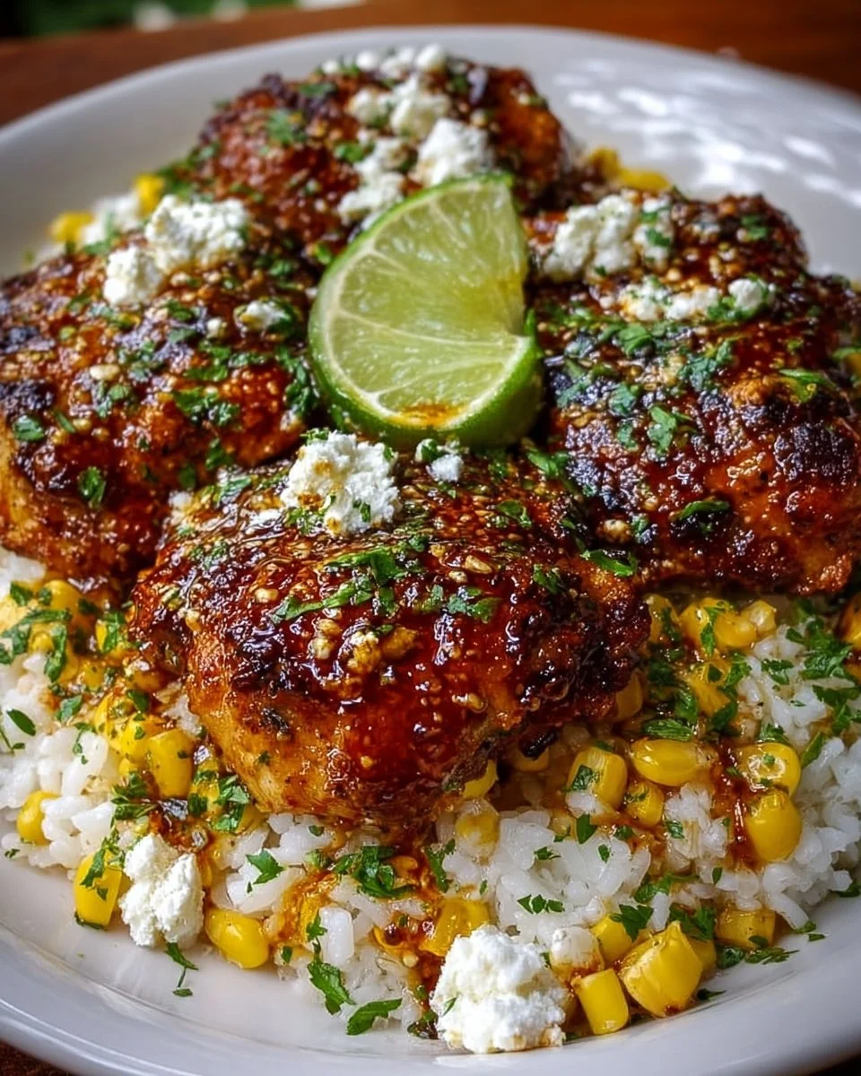 Street Corn Chicken and Rice Bowls