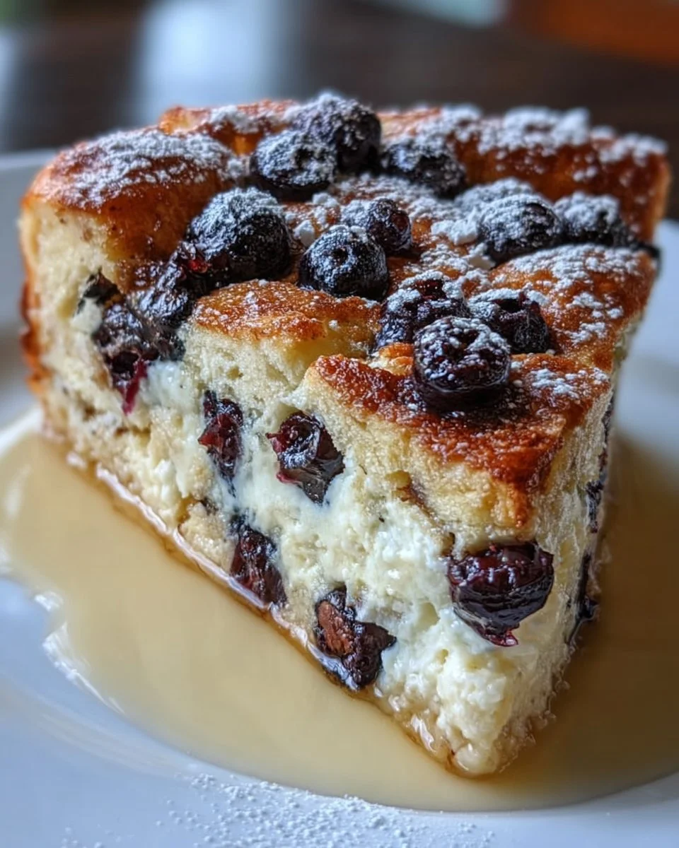 Baked Blueberry Pancake Casserole