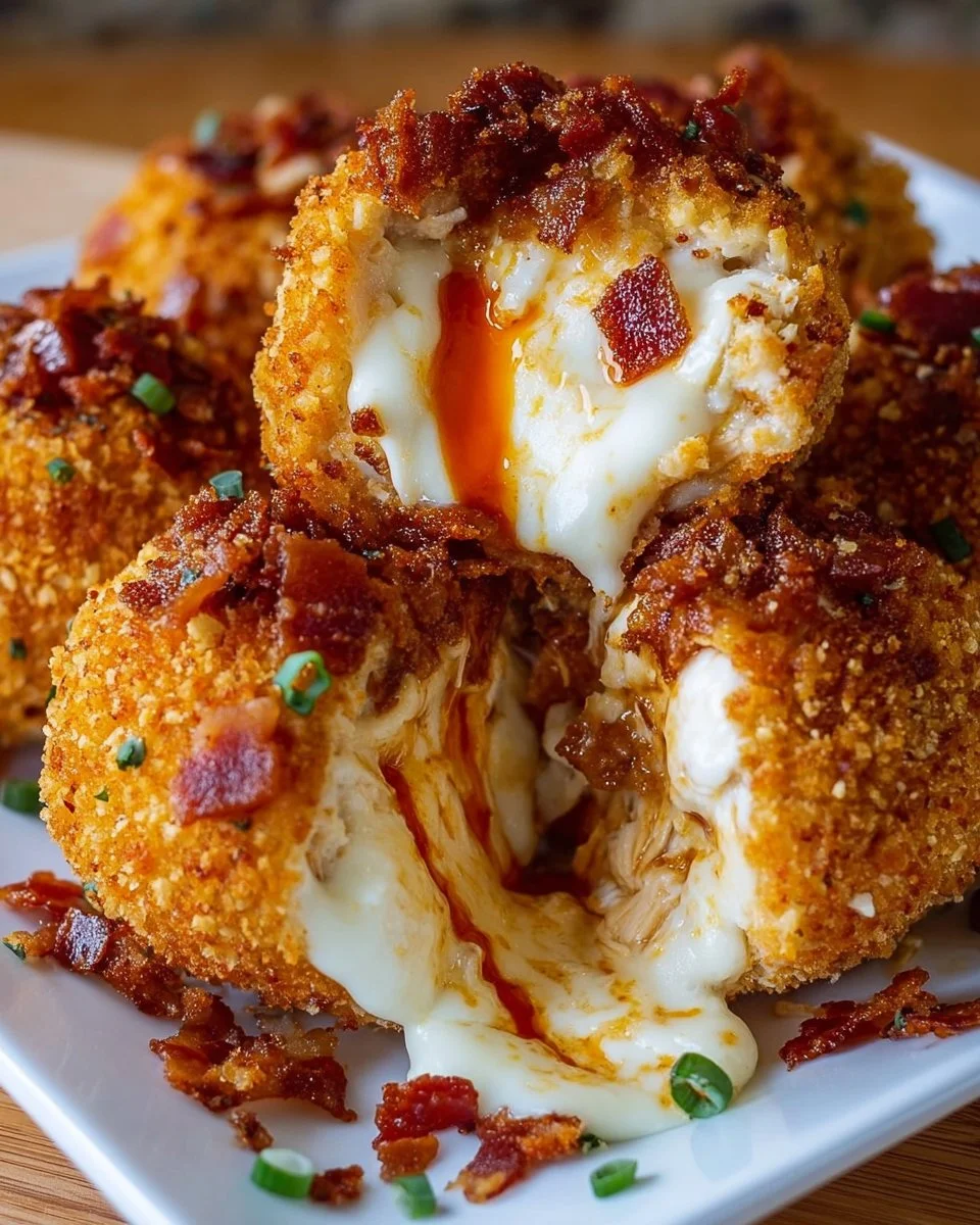 Buffalo Chicken Bacon Mozzarella Bombs