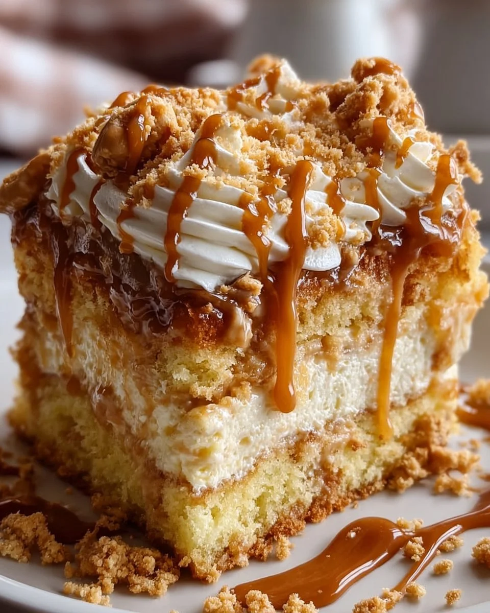 Butterscotch Crunch Cake Dessert