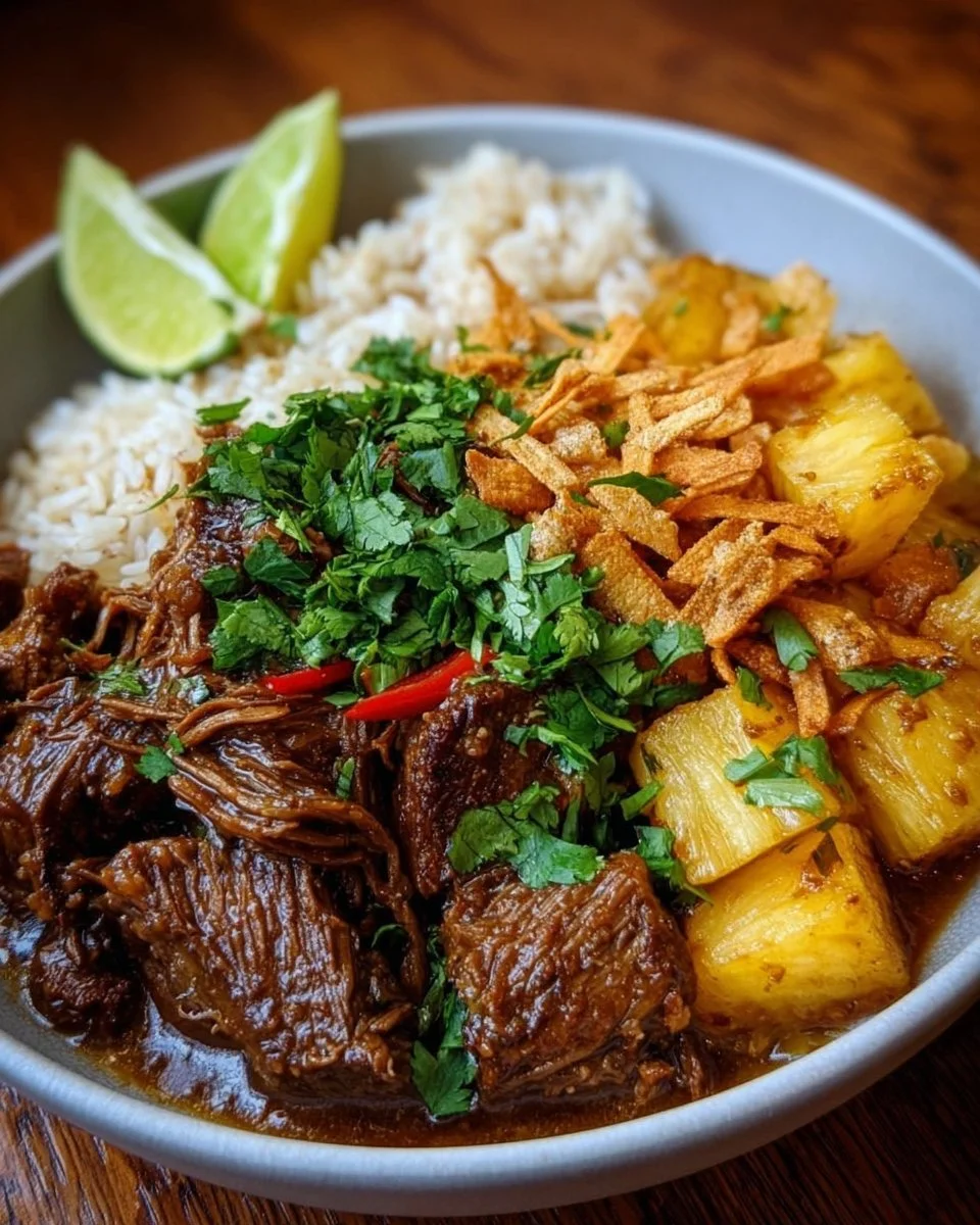 Chipotle Pineapple Beef Bowl
