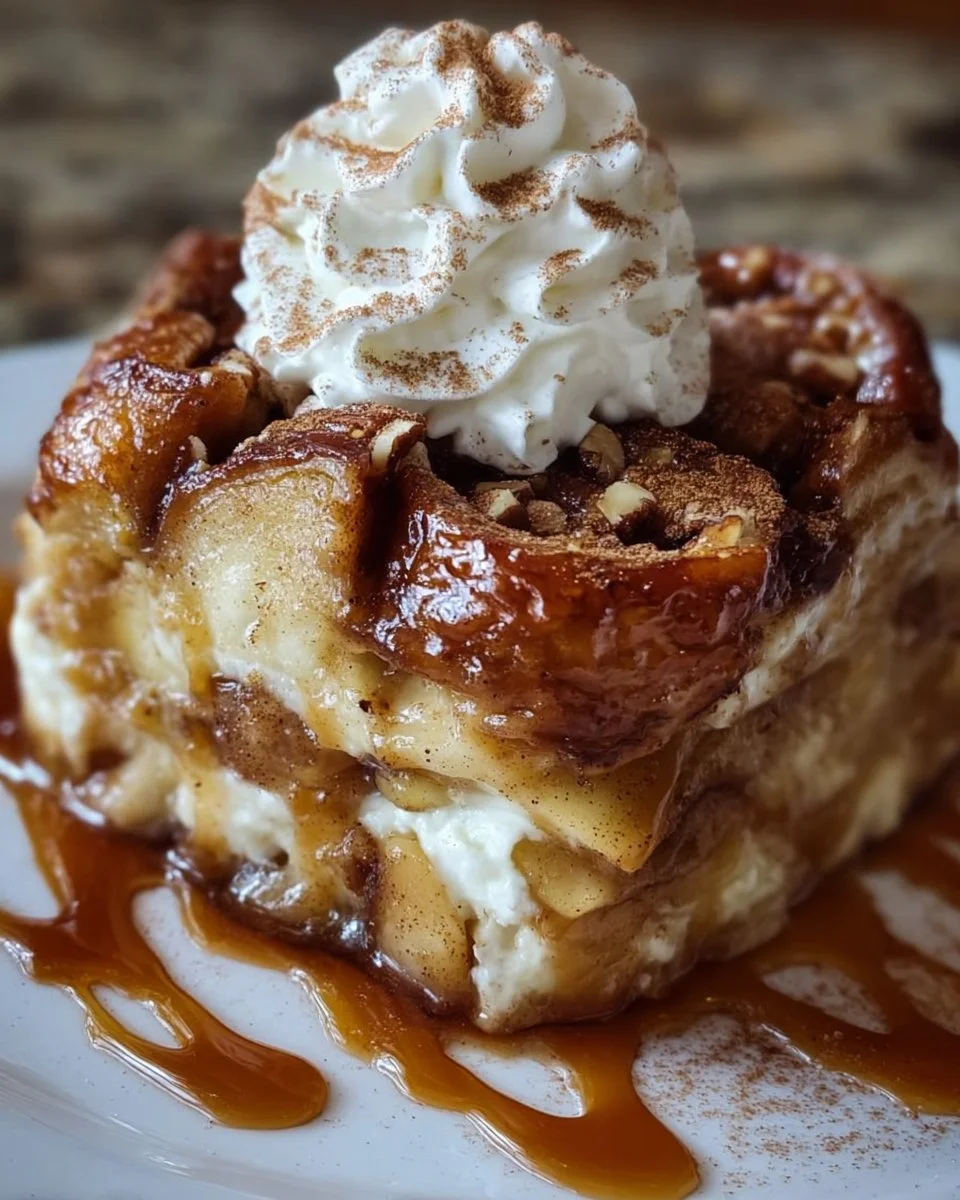 Cinnamon Roll Apple Lasagna