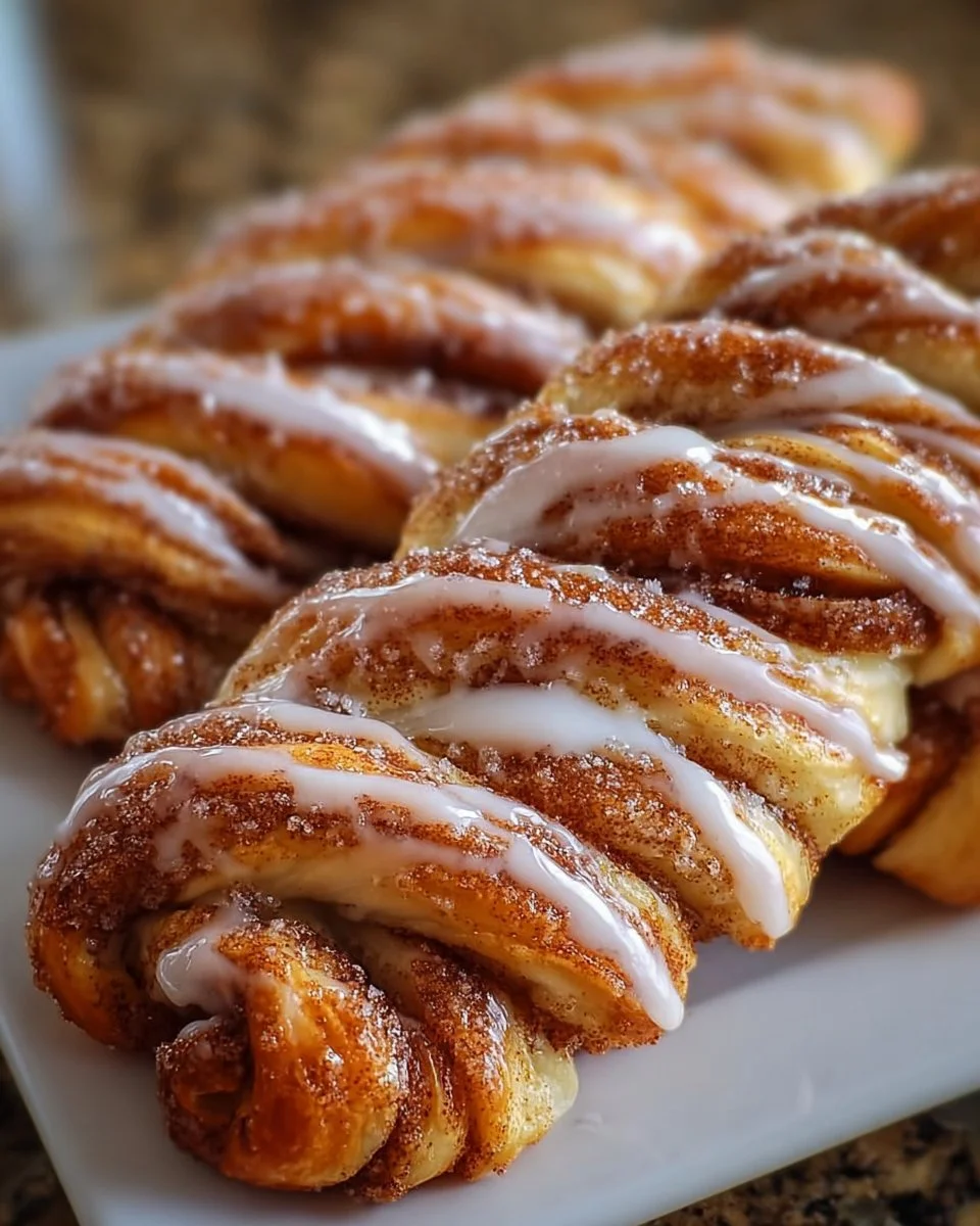 Cinnamon Roll Bread Twists
