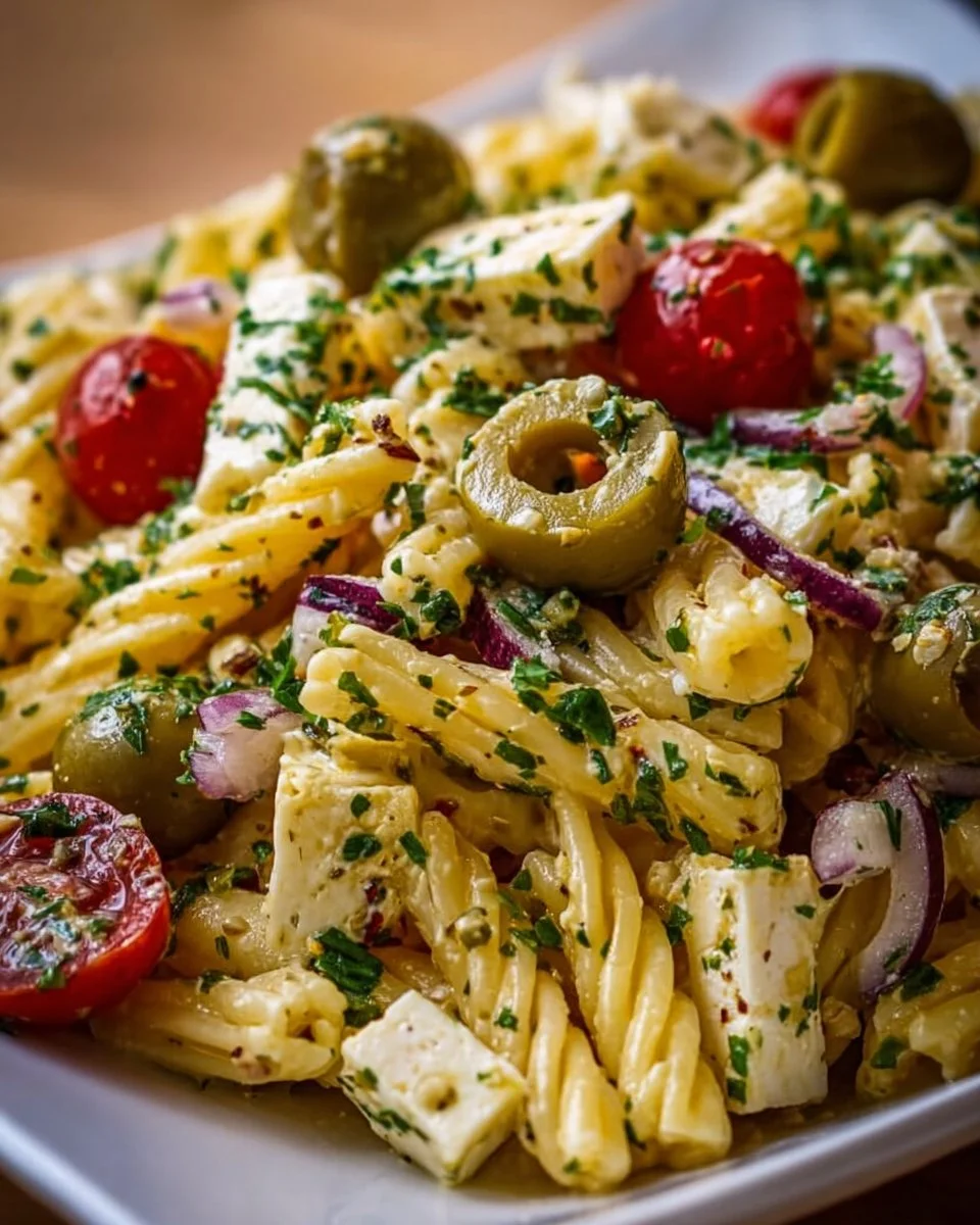 Dirty Martini Pasta Salad