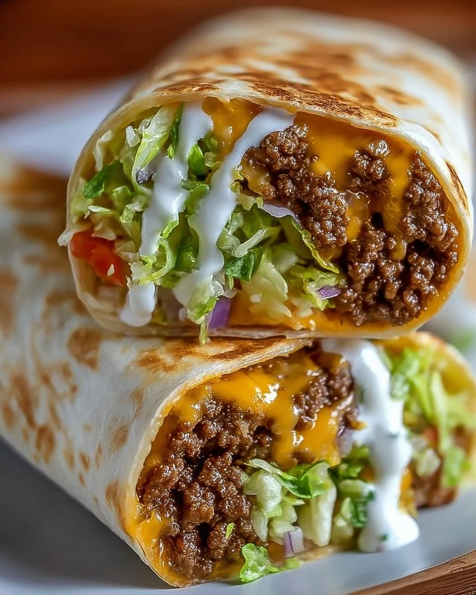 Homemade Big Mac Wraps
