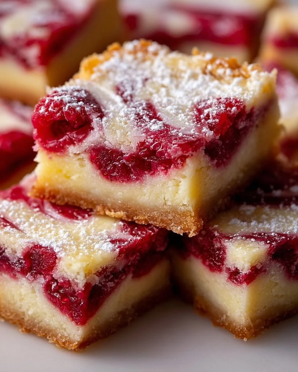 Lemon Raspberry Swirl Bars