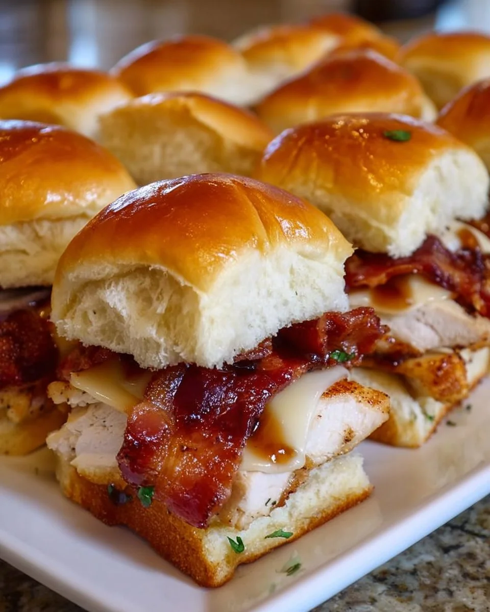 Maple Chicken Bacon Sliders