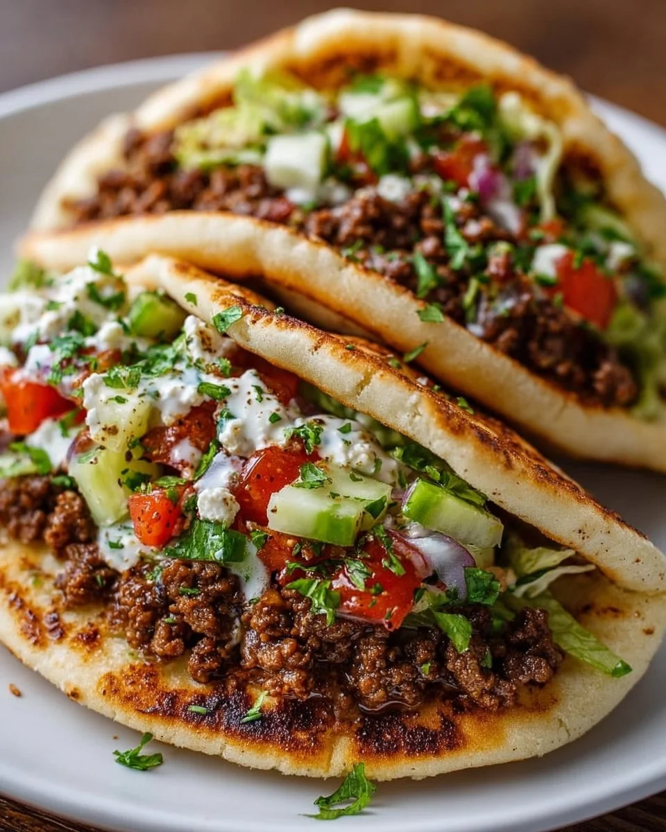 Mediterranean Ground Beef Pita Pockets You’ll Love!