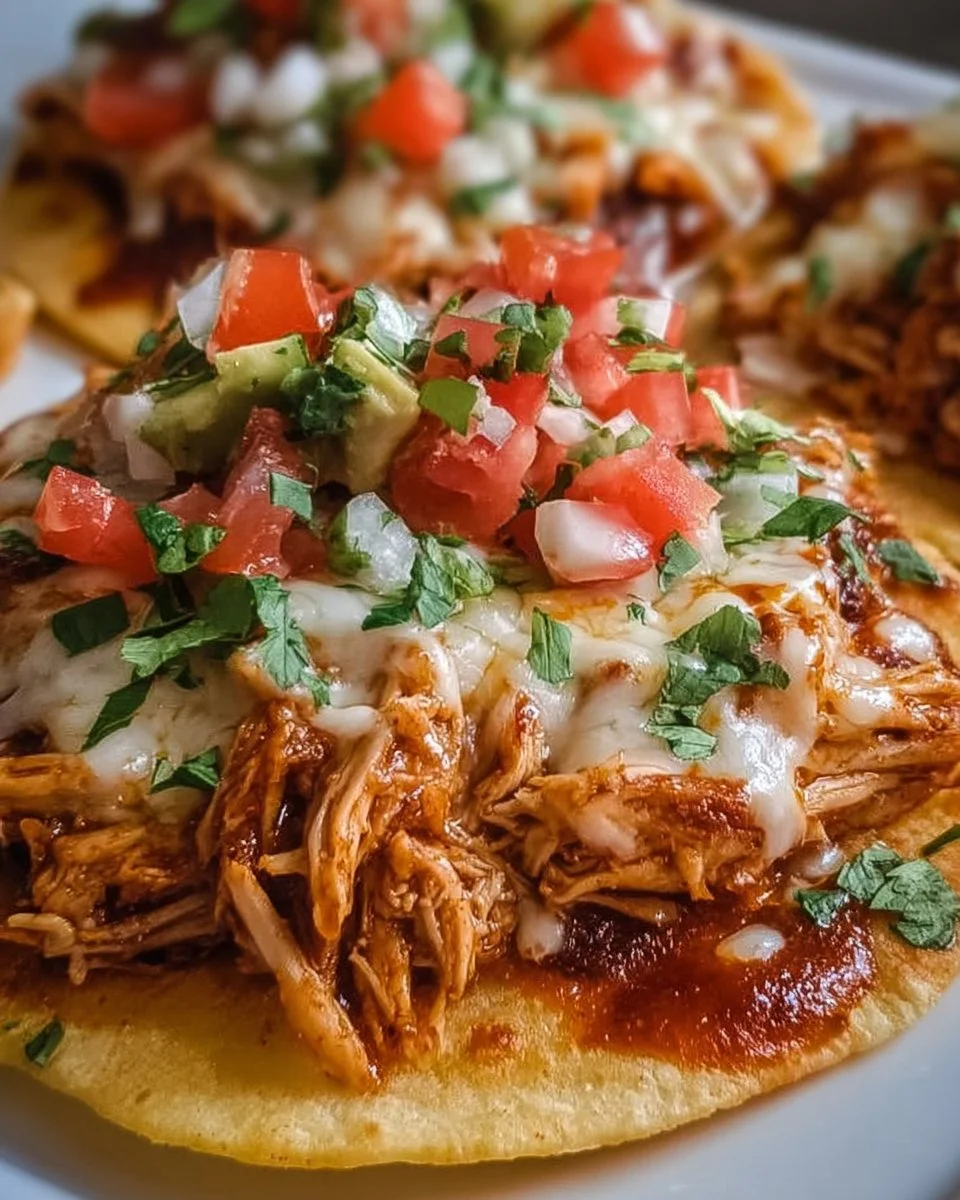 Mexican Chicken Tortilla Pizzas