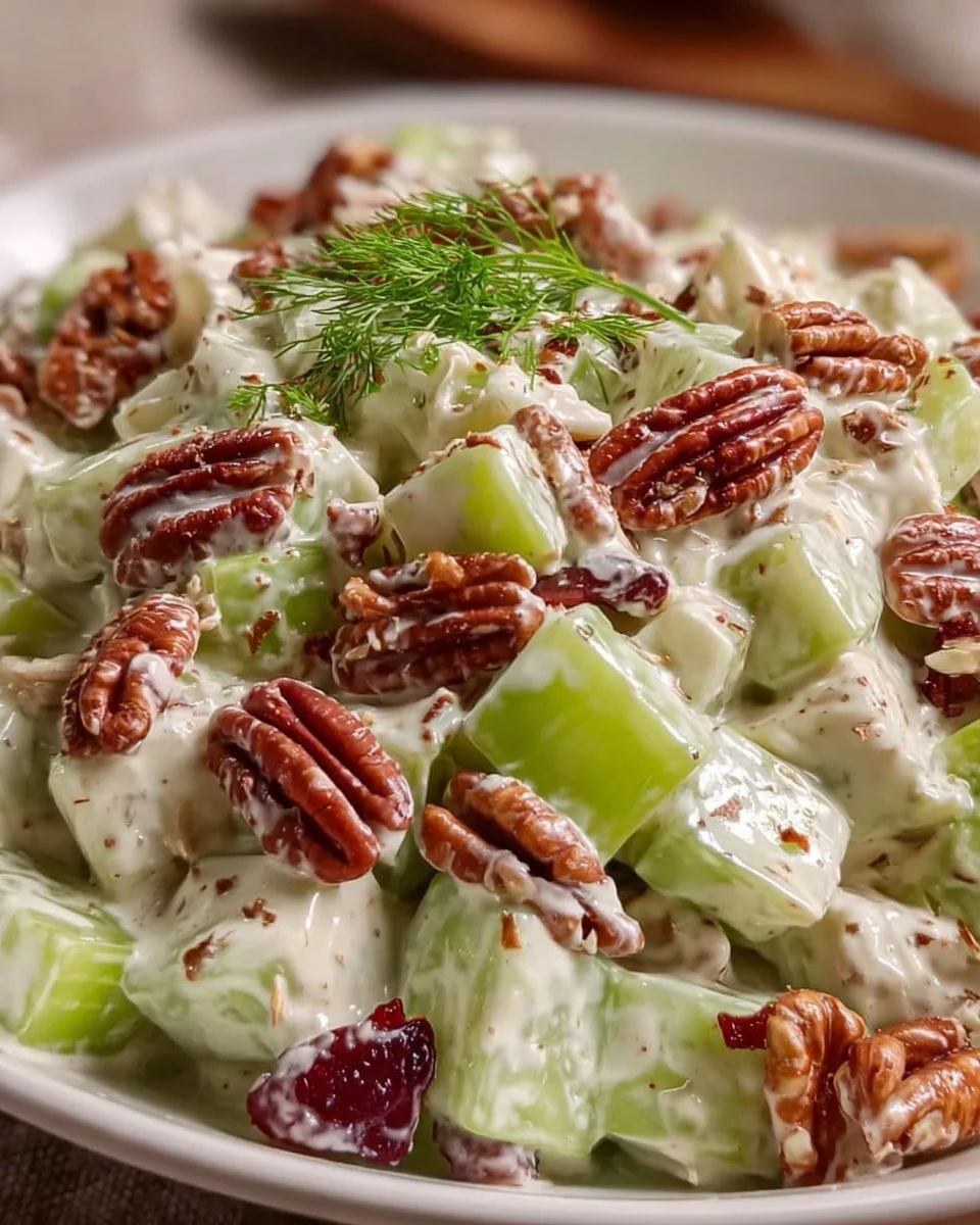 Pecan Celery Salad with Mayonnaise