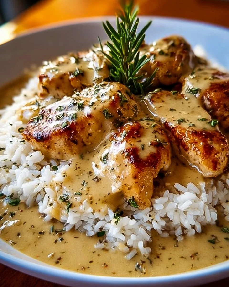 Smothered Chicken and Rice