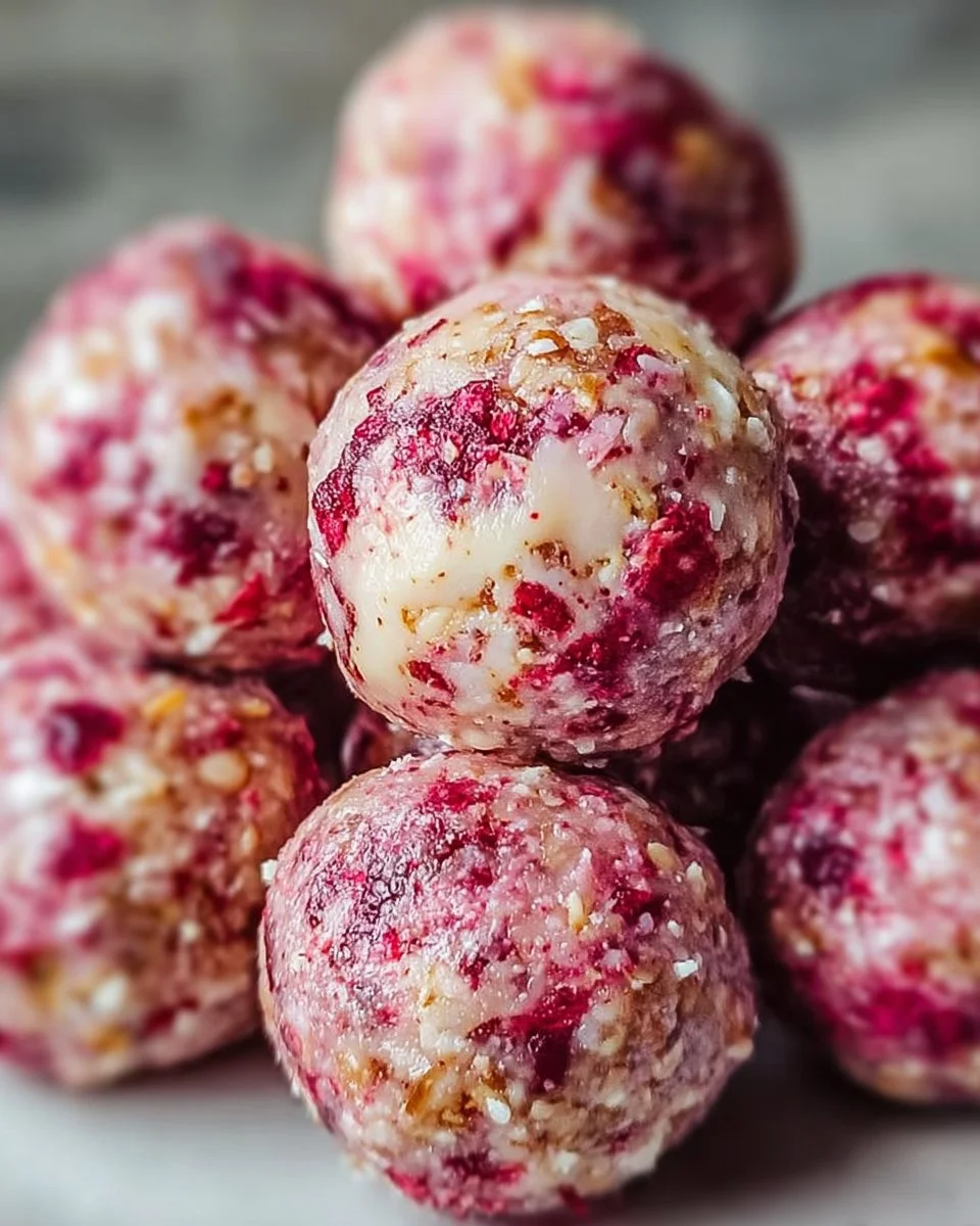 Strawberry Cheesecake Protein Balls
