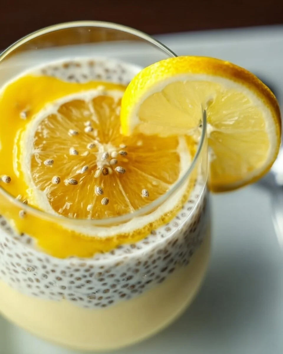 Yummy Lemon Cream Chia Pudding