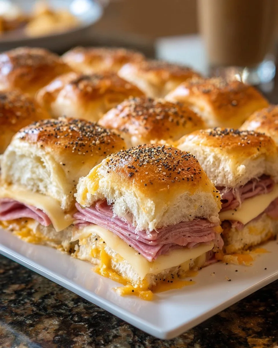 Baked Ham and Cheese Sliders
