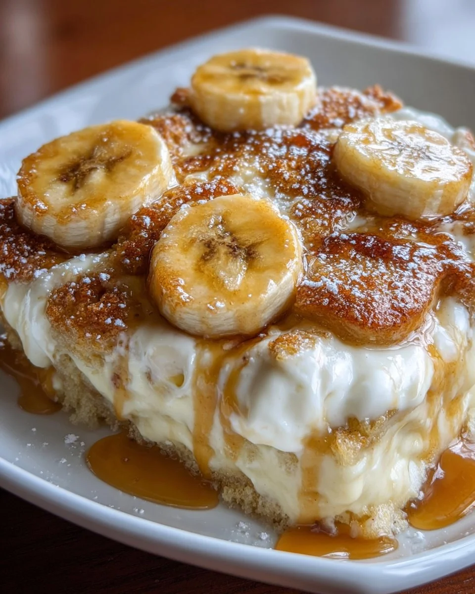 Banana Cream Cheese Cobbler