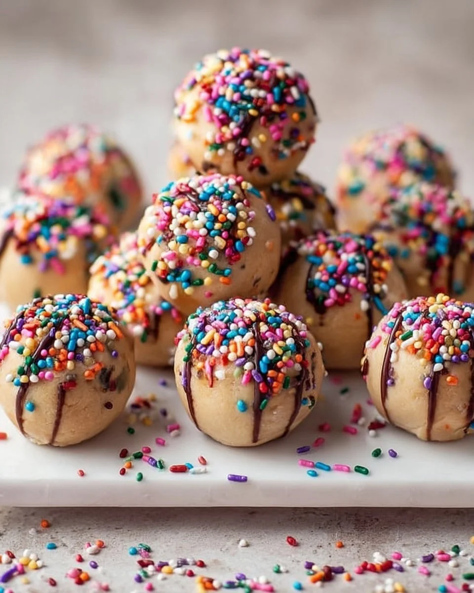 Birthday Cake Batter Protein Balls