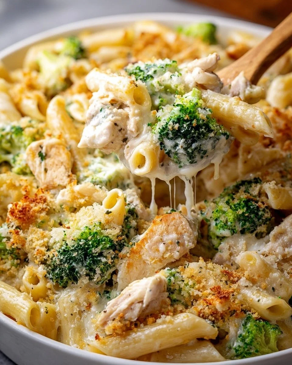 Chicken Alfredo Bake