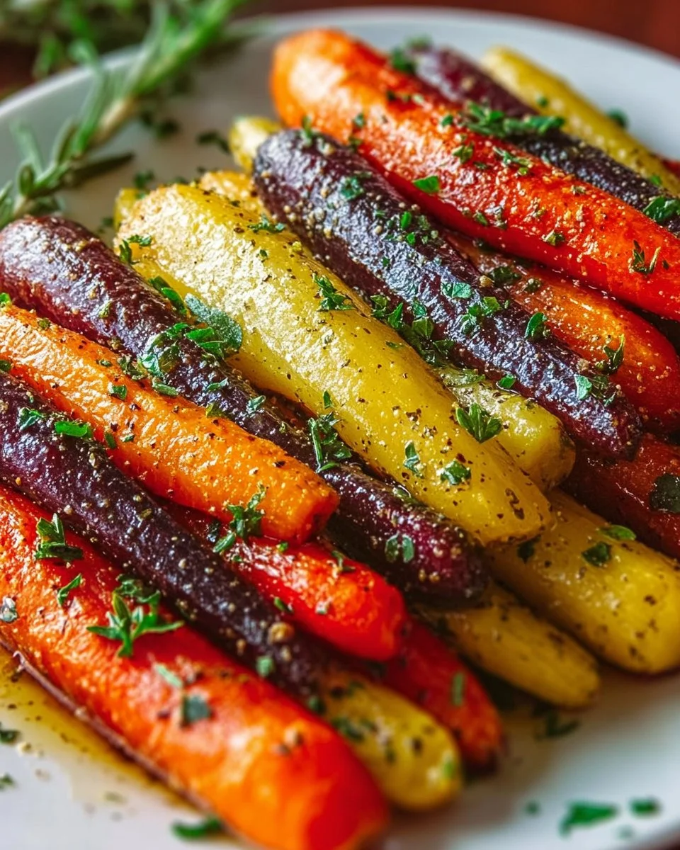 Colorful Roasted Rainbow Carrots