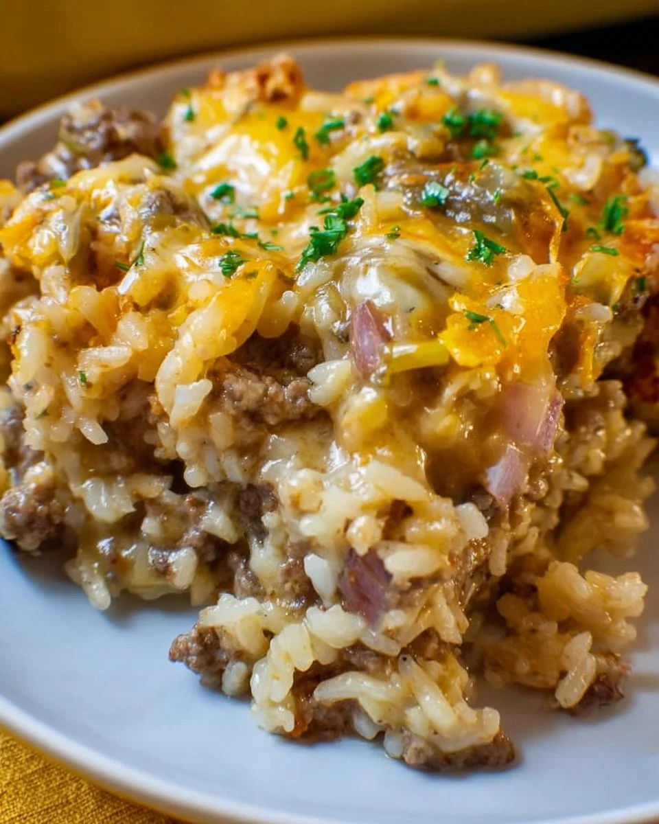 Ground Beef and Rice Casserole