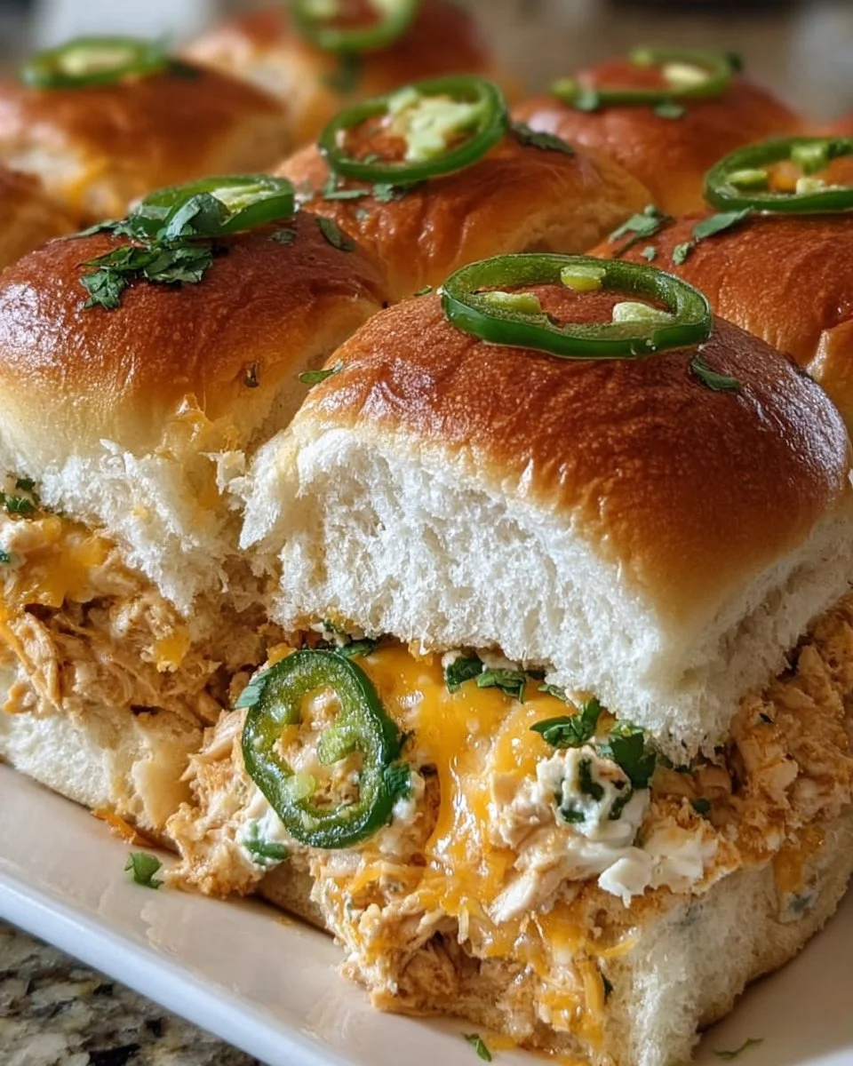 Jalapeño Chicken Sliders
