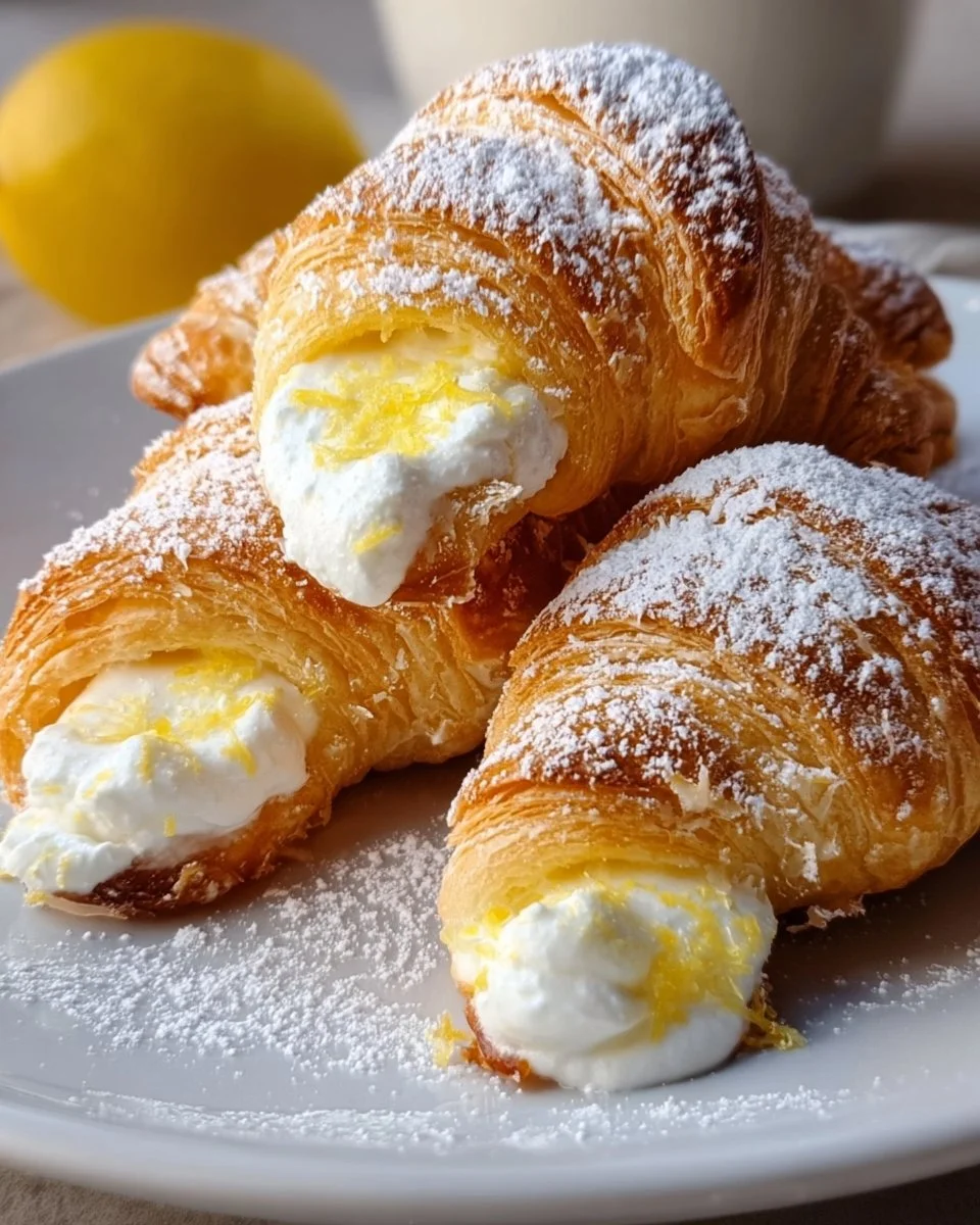 Lemon Cream Cheese Crescent Rolls