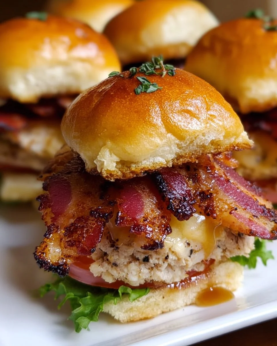 Maple Bacon Turkey Sliders