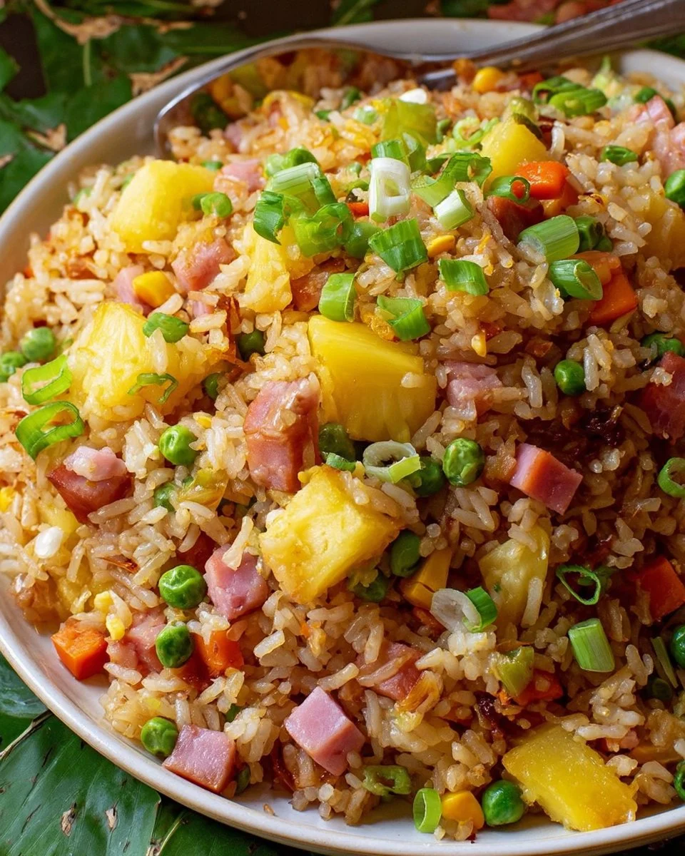 Pineapple Fried Rice with Ham