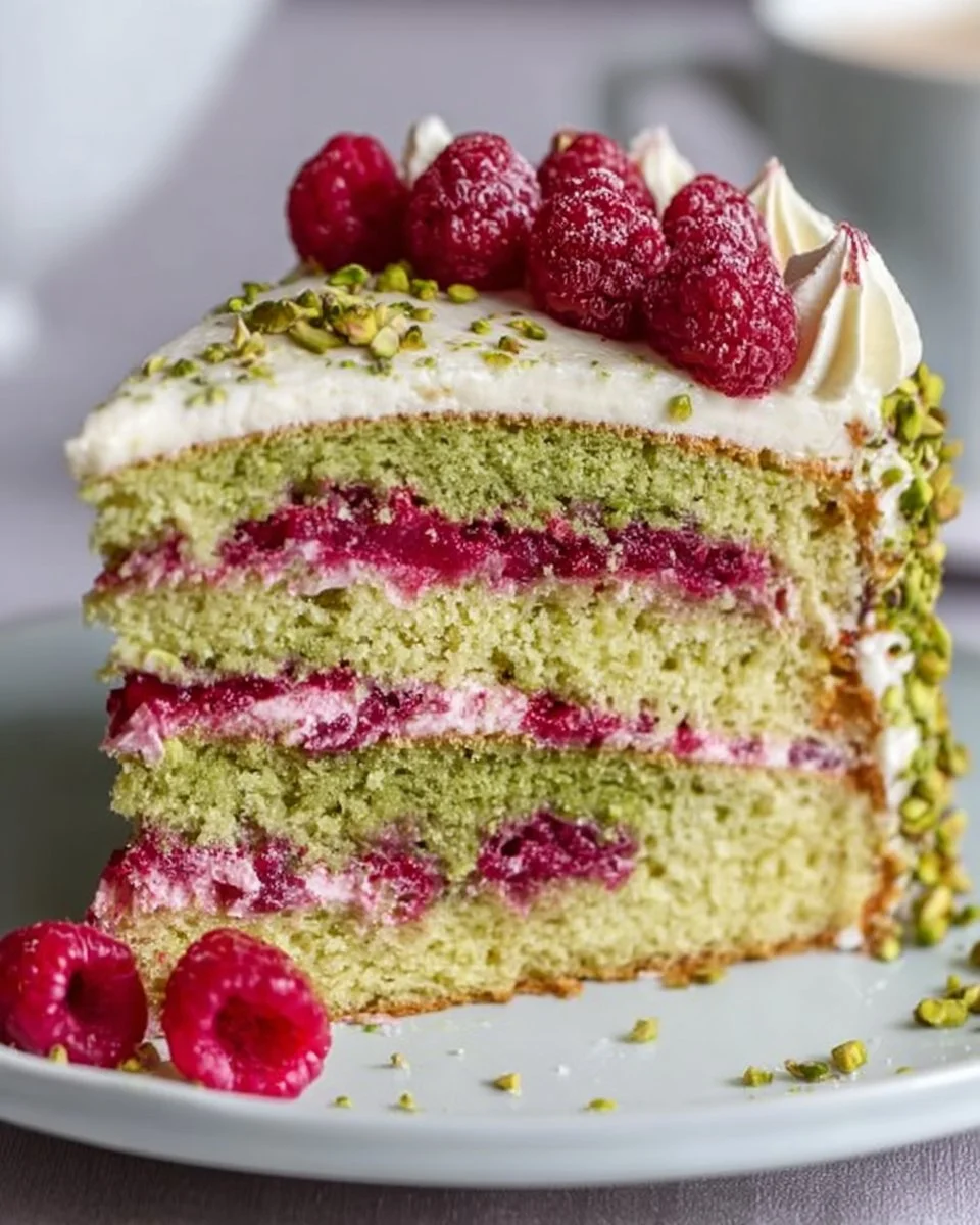 Pistachio Raspberry Cake: A Celebration of Flavor and Color