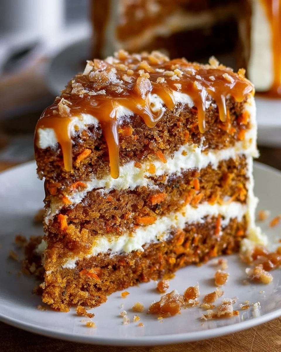 Salted Caramel Carrot Cake
