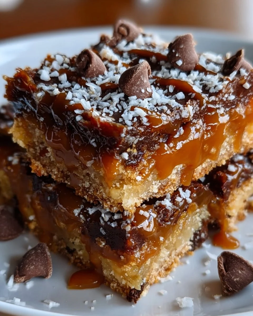Salted Caramel Magic Bars