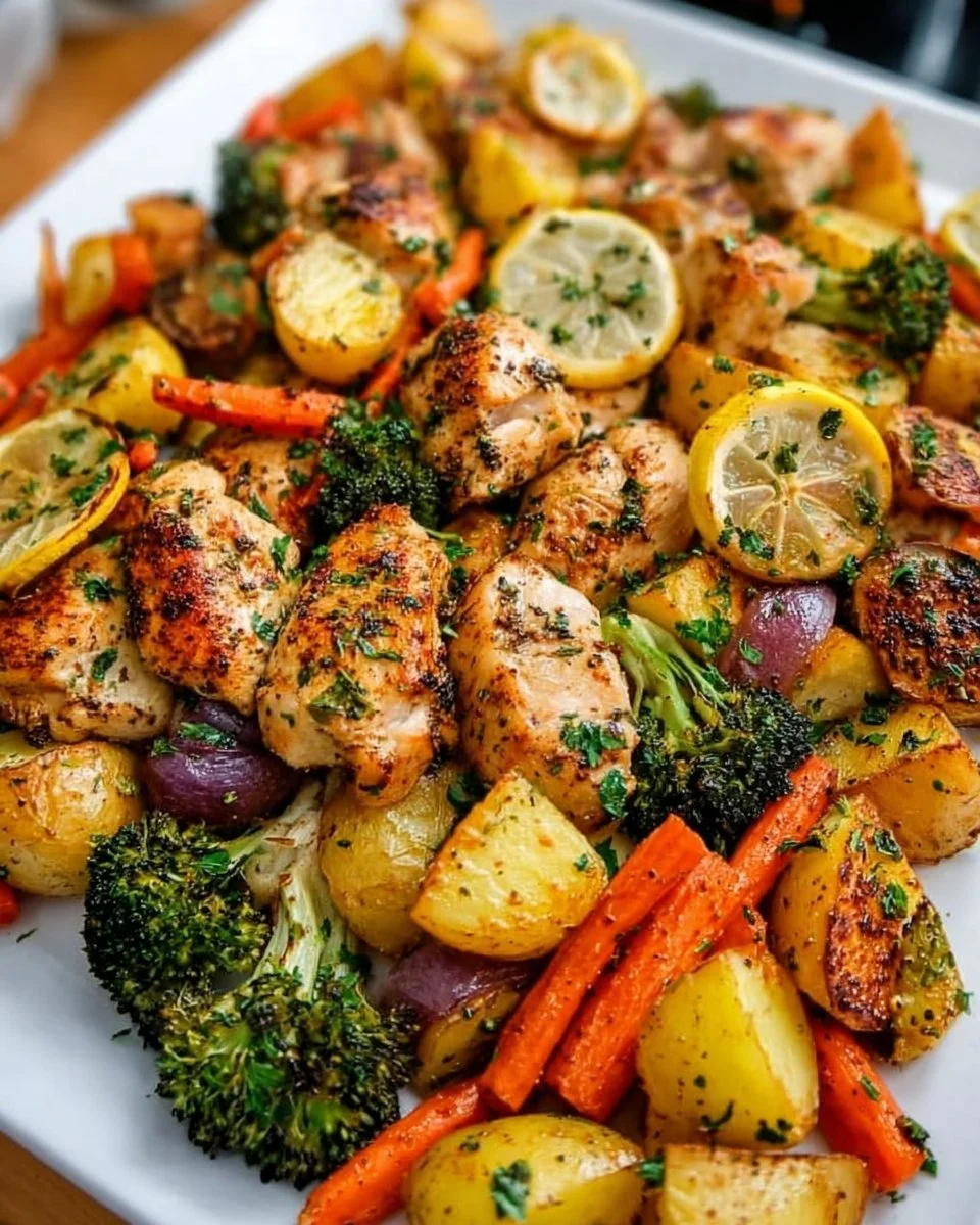 Sheet Pan Lemon Herb Chicken and Vegetables