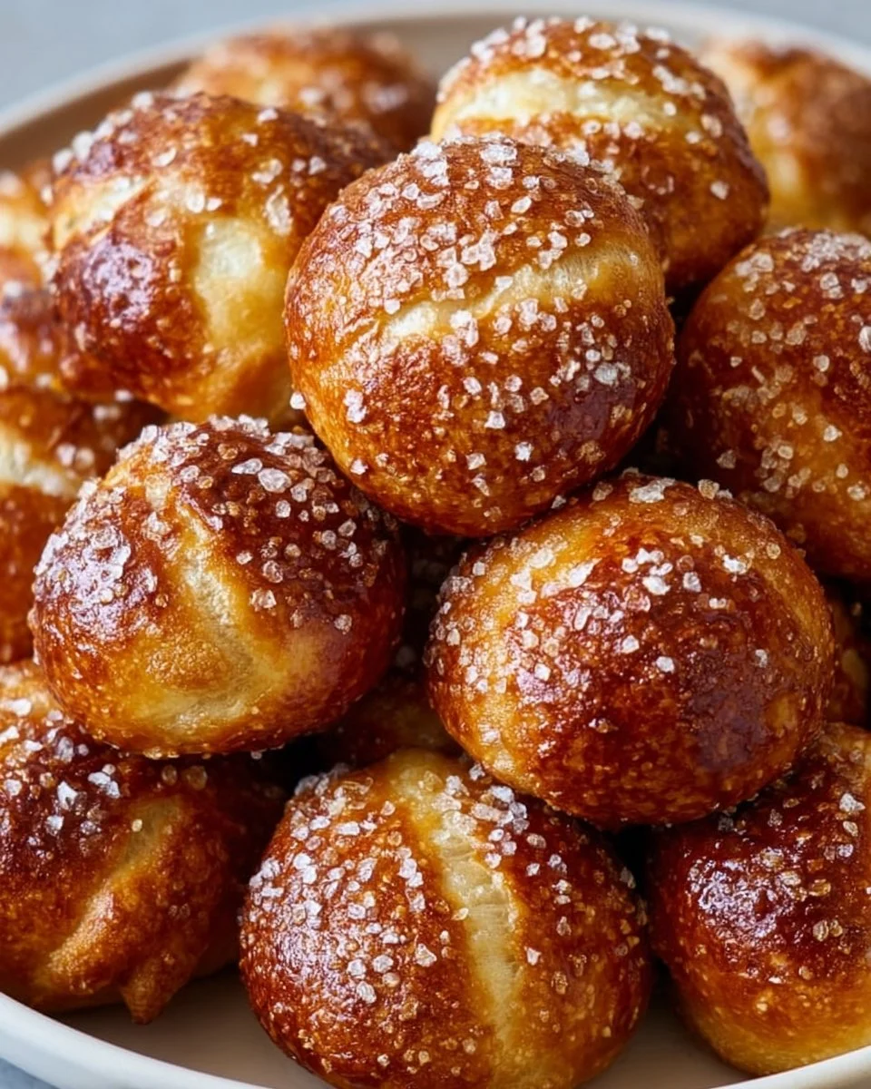 Soft &amp; Chewy Sourdough Pretzel Bites
