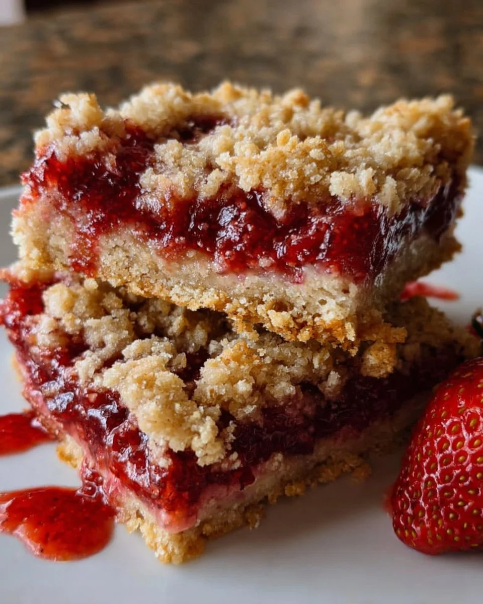 Strawberry Oatmeal Bars