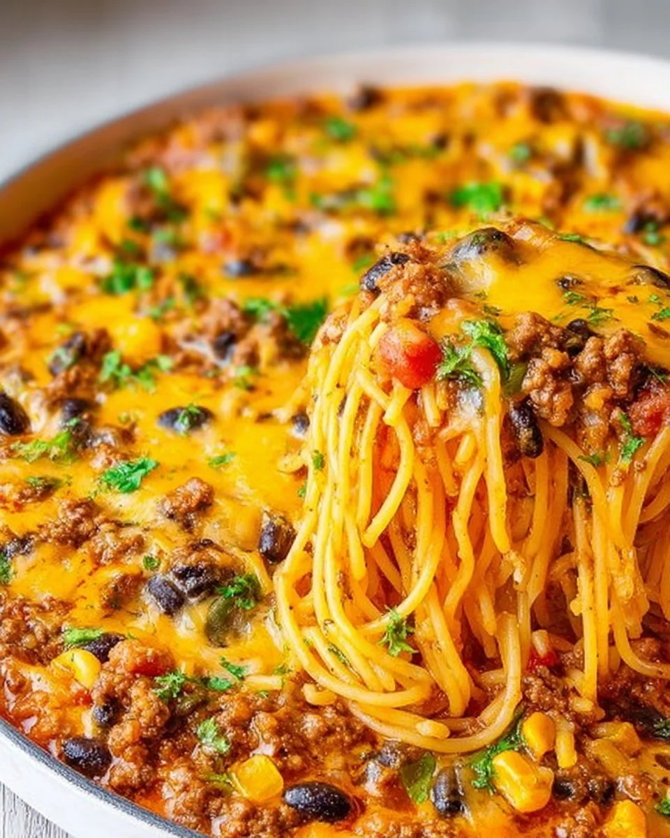 Taco Spaghetti Bake