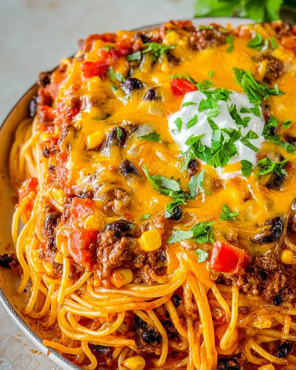 Taco Spaghetti Bake