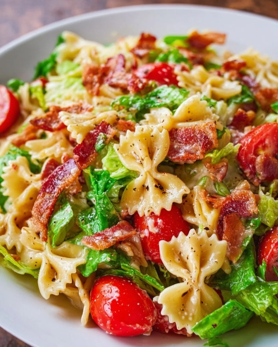 Bacon Lettuce Tomato Pasta Salad