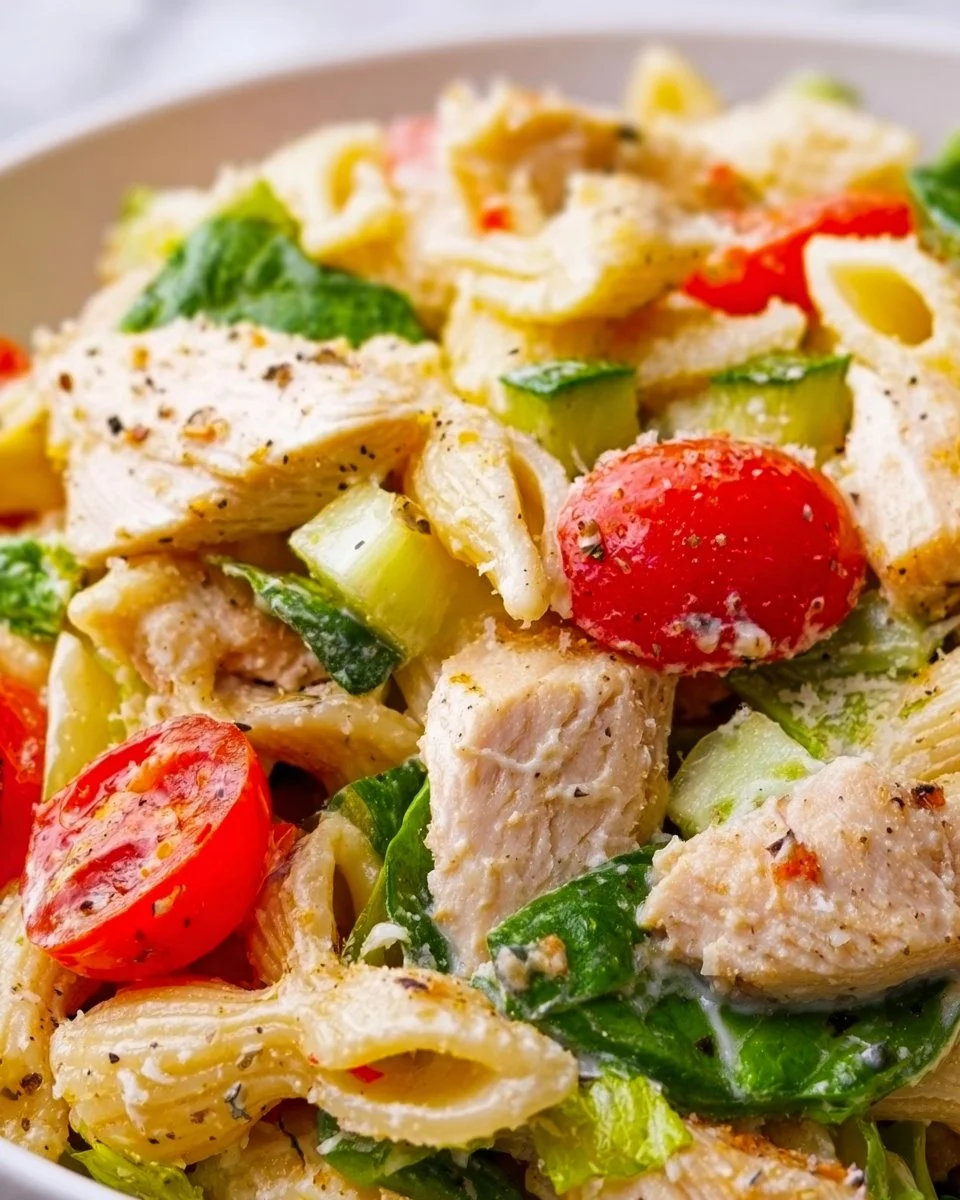 Chicken Caesar Pasta Salad