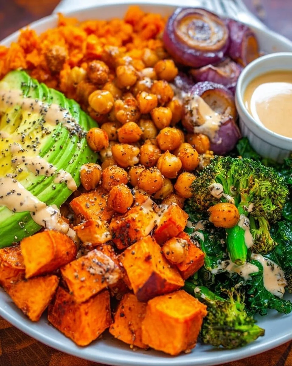 Chickpea and Sweet Potato Buddha Bowl