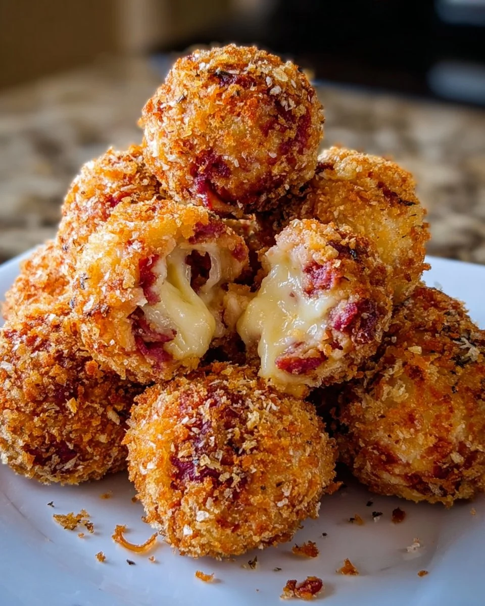 Crispy Reuben Balls