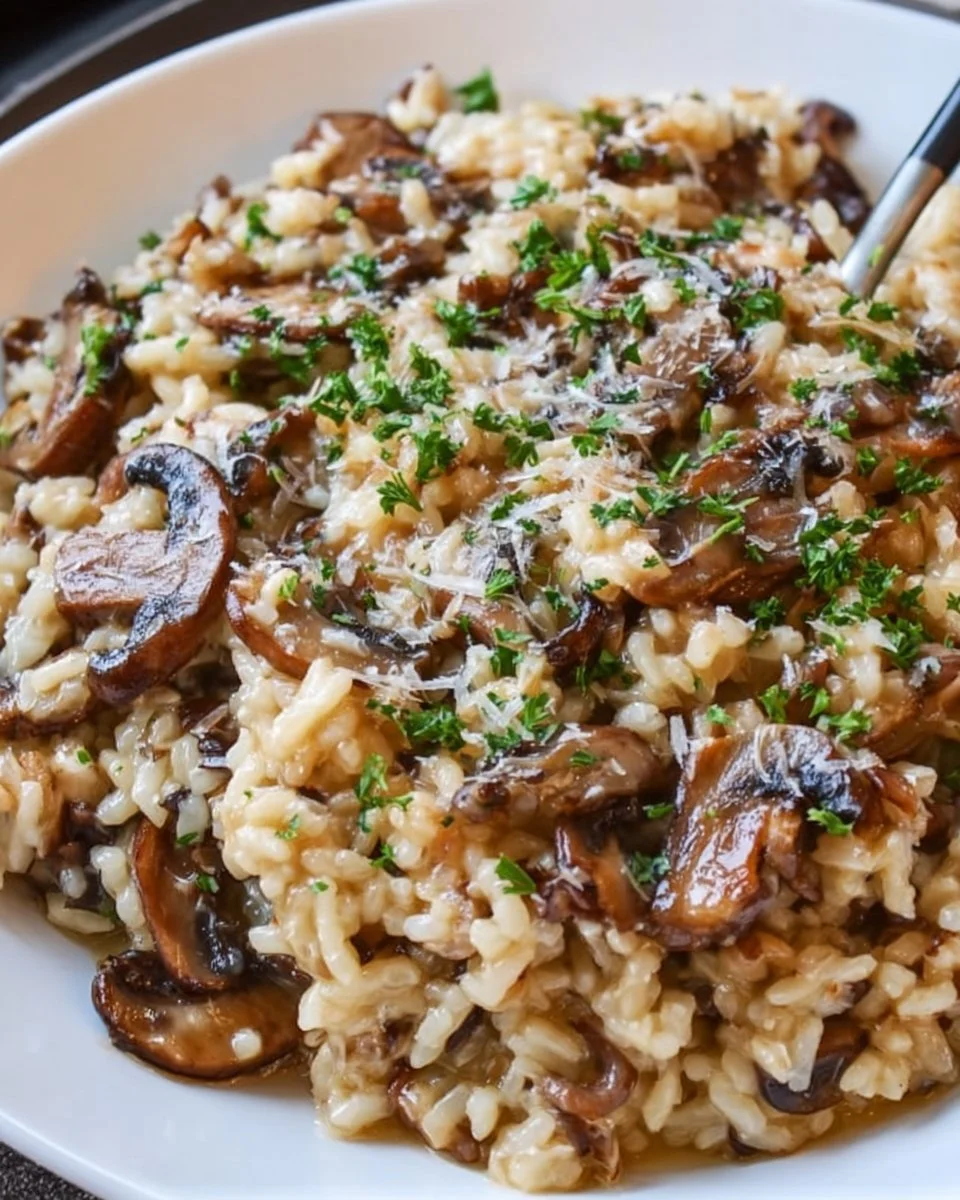 Easy Mushroom Risotto